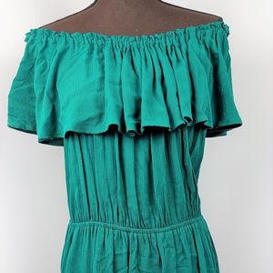 Shelby & Palmer Off Shoulder Miss Dress Hunter Siz